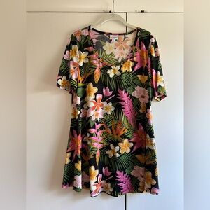 Floral Tropical Top